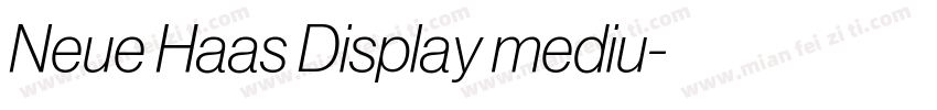 Neue Haas Display mediu字体转换